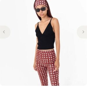 Anthropologie Find Me Now Ribbed Black Harlow V Neck Tank Top Medium